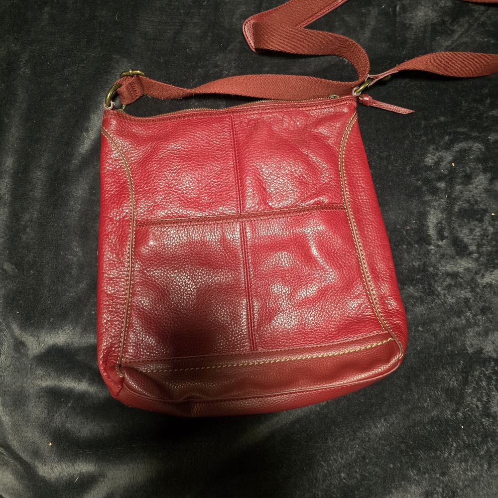 The Sak Red Leather Crossbody Bag